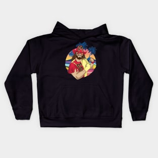 Macho man Retro Beach Kids Hoodie